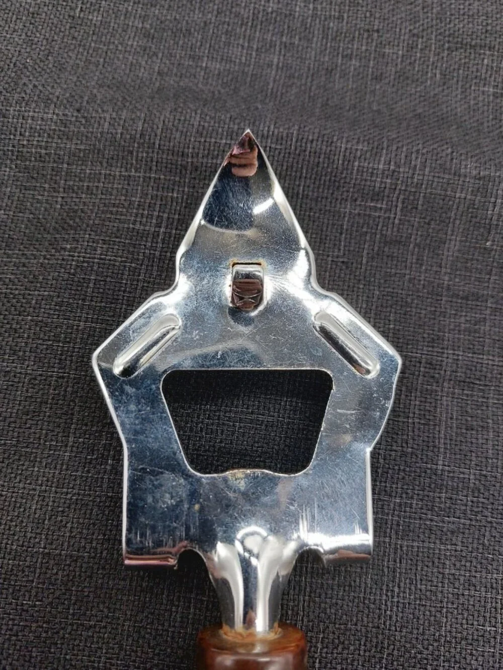 Bottle Can Opener with Butterscotch Swirl Bakelite Handle *chipped Vintage